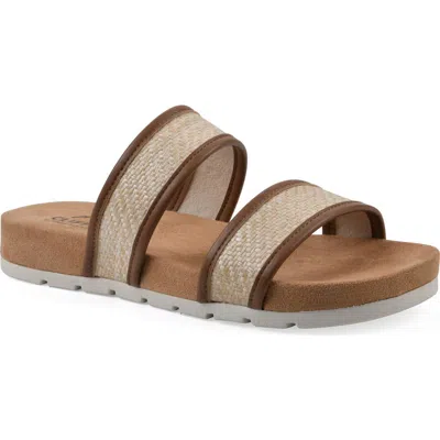 Cliffs By White Mountain Tropical Slide Sandal In Brown Smooth