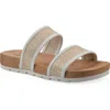 Cliffs By White Mountain Tropical Slide Sandal In White Smooth