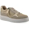 Cliffs By White Mountain Uplit Zip Sneaker In Beachwood Gold Multi