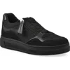 Cliffs By White Mountain Uplit Zip Sneaker In Black Black Multi