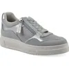 Cliffs By White Mountain Uplit Zip Sneaker In Light Blue Silver Multi