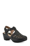 Cliffs By White Mountain Vie Sandal In Black Smooth