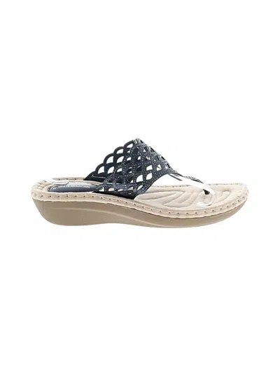 Pre-owned Cliffs By White Mountain Wedges In Blue