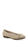 Cliffs By White Mountain White Mountain Charmed Flat In Gold Multi Canvas