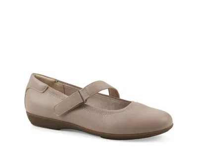 Cliffs By White Mountain Wide Width Carwen Mary Jane Flat In Gray
