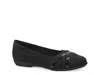 Cliffs By White Mountain Wide Width Chic Ballet Flat In Black