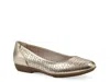Cliffs By White Mountain Wide Width Cindy Ballet Flat In Metallic