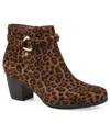 Cliffs By White Mountain Anslie Bootie In Dark Tan Leopard Print