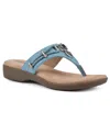 Cliffs By White Mountain Bailee Sandal In Turquoise Woven