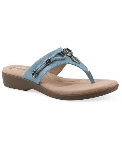 Cliffs By White Mountain Bainah Thong Sandal In Blue