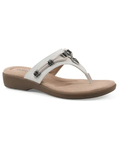 Cliffs By White Mountain Bainah Thong Sandal In Gray