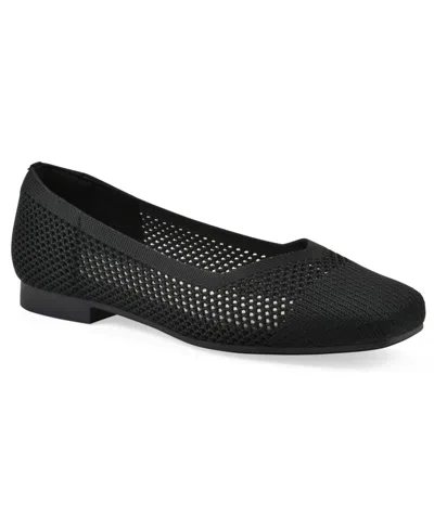 CLIFFS BY WHITE MOUNTAIN WOMEN'S BESLEE SQUARE TOE BALLET FLATS