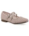 Cliffs By White Mountain Besnik Mary Jane Flat In Light Pink Fabric