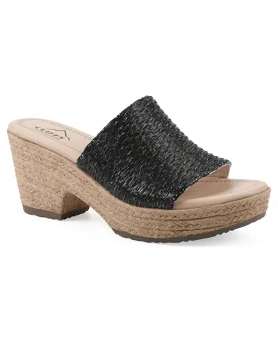 Cliffs By White Mountain Biancia Espadrille Platform Sandal In Black