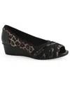 Cliffs By White Mountain Boldest Wedge Pump In Black