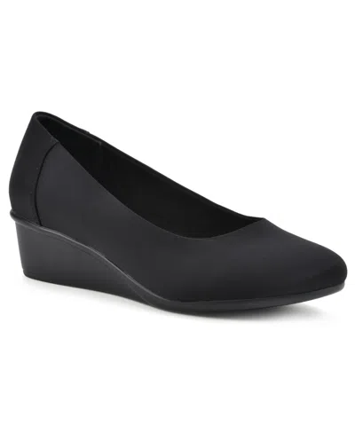 CLIFFS BY WHITE MOUNTAIN WOMEN'S BOLDNESS BALLET WEDGE STYLE SHOE