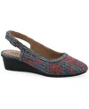 Cliffs By White Mountain Borris Slingback Wedge In Gray