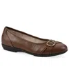 Cliffs By White Mountain Calming Buckle Strap Flat In Brown