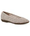 Cliffs By White Mountain Cariann Mesh Ballet Flat In Light Pink Smooth