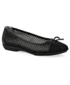 Cliffs By White Mountain Carlicia Rhinestone Mesh Ballet Flat In Black Fabric