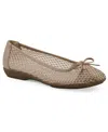 Cliffs By White Mountain Women's Carlicia Round Toe Ballet Flats In Taupe Fabric