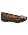 Cliffs By White Mountain Carlise Ballet Flat In Tortoise Patent