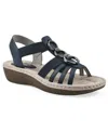 Cliffs By White Mountain Caselyn Sandal In Navy Nubuck