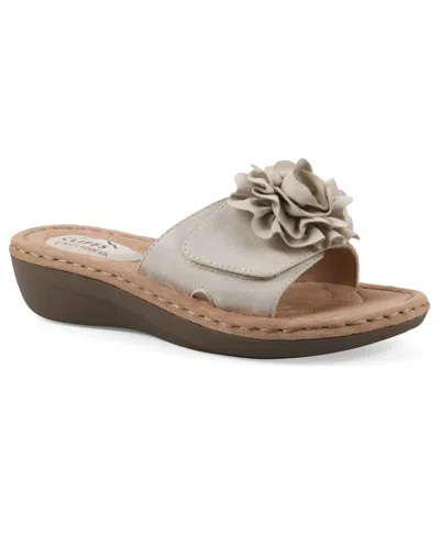 Cliffs By White Mountain Women's Casmyn Slide Sandals In Multi