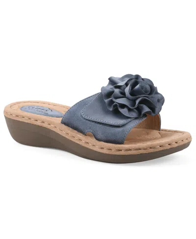 Cliffs By White Mountain Women's Casmyn Slide Sandals In Multi