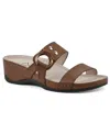 Cliffs By White Mountain Candie Wedge Sandal In Light Brown Burnished Smooth