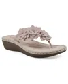 Cliffs By White Mountain Content Wedge Sandal In Light Pink Smooth