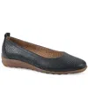 Cliffs By White Mountain Cortney Perforated Ballet Flat In Black