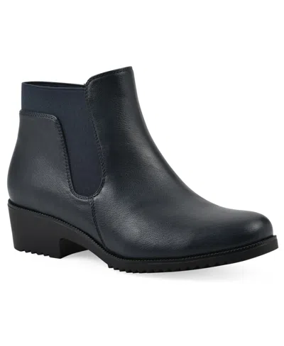 Cliffs By White Mountain Women's Durable Chelsea Boots In Navy Smooth