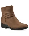 Cliffs By White Mountain Durbon Scrunch Boot In Light Brown Fabric