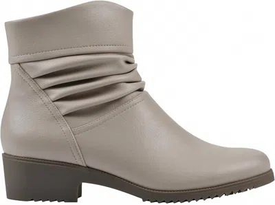 Cliffs By White Mountain Women's Durbon Cushioned Ankle Booties In Light Taupe Smooth In Multi