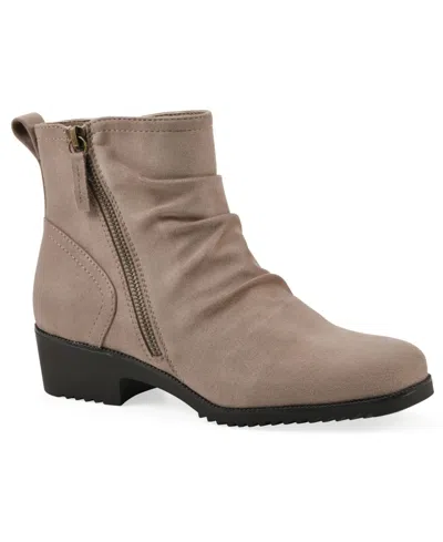 Cliffs By White Mountain Women's Durston Ankle Booties In Taupe Fabric