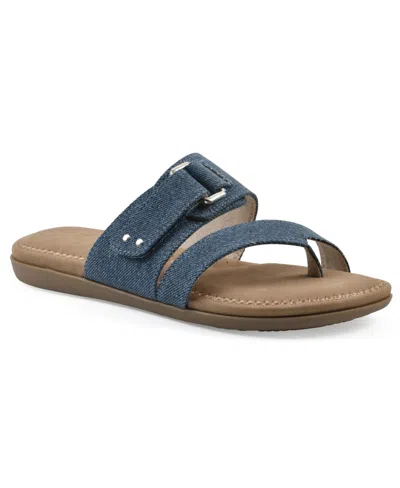 CLIFFS BY WHITE MOUNTAIN WOMEN'S FANCIFY SLIP-ON SANDALS