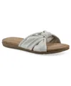 Cliffs By White Mountain Fasha Slide Sandal In White Smooth