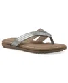 Cliffs By White Mountain Fateful Flip Flop In Silver Smooth