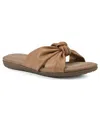 Cliffs By White Mountain Favorite Slide Sandal In Tan Smooth- Polyurethane