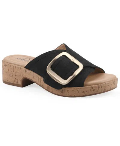 Cliffs By White Mountain Filipia Block Heel Sandal In Multi