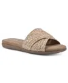 Cliffs By White Mountain Flawless Slide Sandal In Natural Raffia