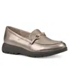 Cliffs By White Mountain Flow Bit Loafer In Old Gold Metallic Smooth