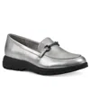 Cliffs By White Mountain Flow Bit Loafer In Silver Metallic Smooth