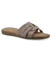 Cliffs By White Mountain Fraley Slide Sandal In Taupe Embossed