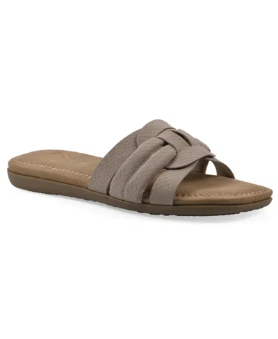 CLIFFS BY WHITE MOUNTAIN WOMEN'S FRALEY SLIDE SLIP-ON SANDALS