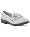 Cliffs By White Mountain Galeena Loafer In White Smooth