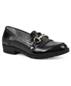 Cliffs By White Mountain Galeena Buckle Kiltie Loafer In Black Patent