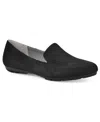 Cliffs By White Mountain Gallant Loafer In Black Suedette