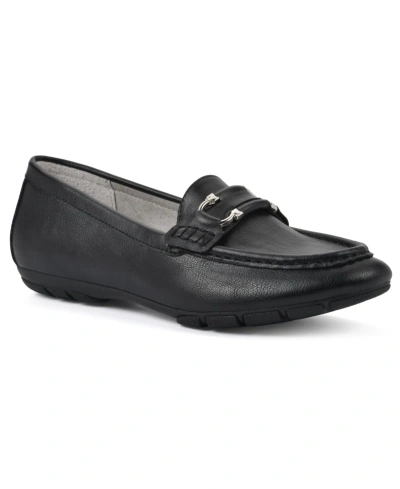 Cliffs By White Mountain Women's Glaring Loafer Flats In Black Grainy